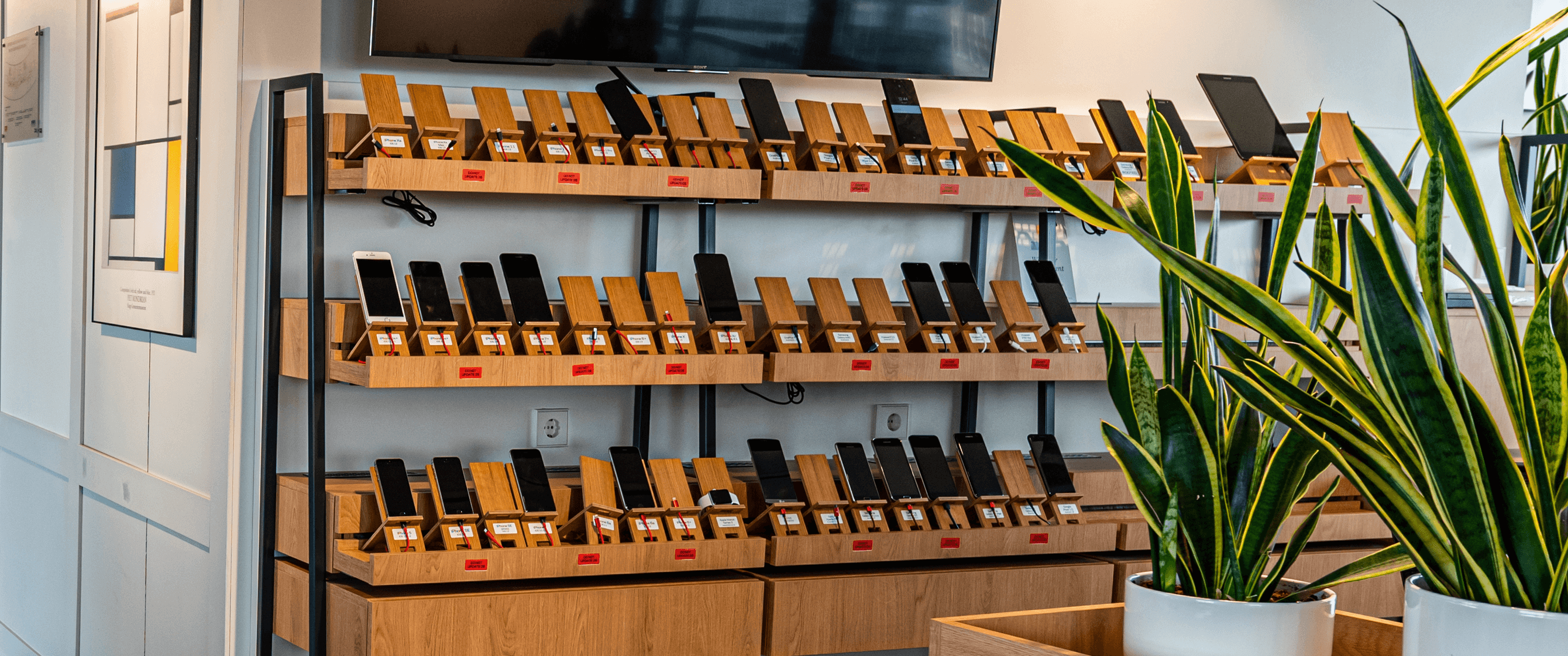 Picture of phones used for testing.